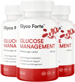 3 bottles of GlycoForte supplement